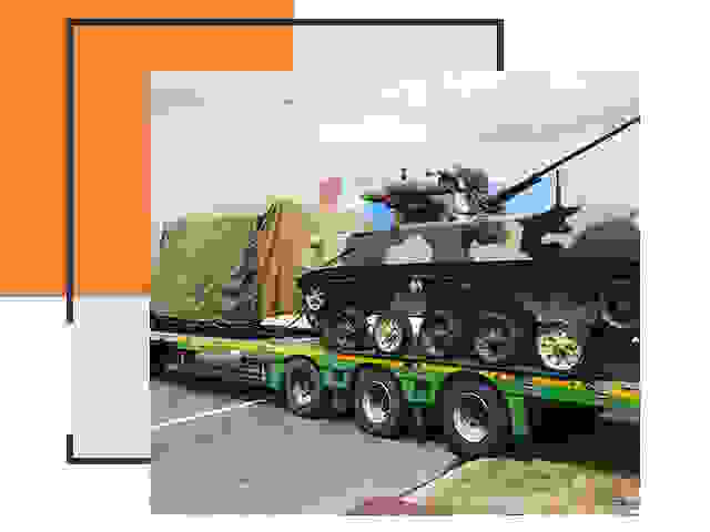 Перевозка военной техники в находке